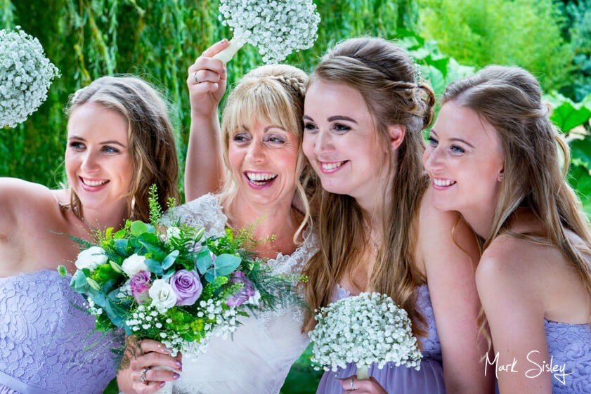 bridesmaids at wedding - Mark Sisley Photography