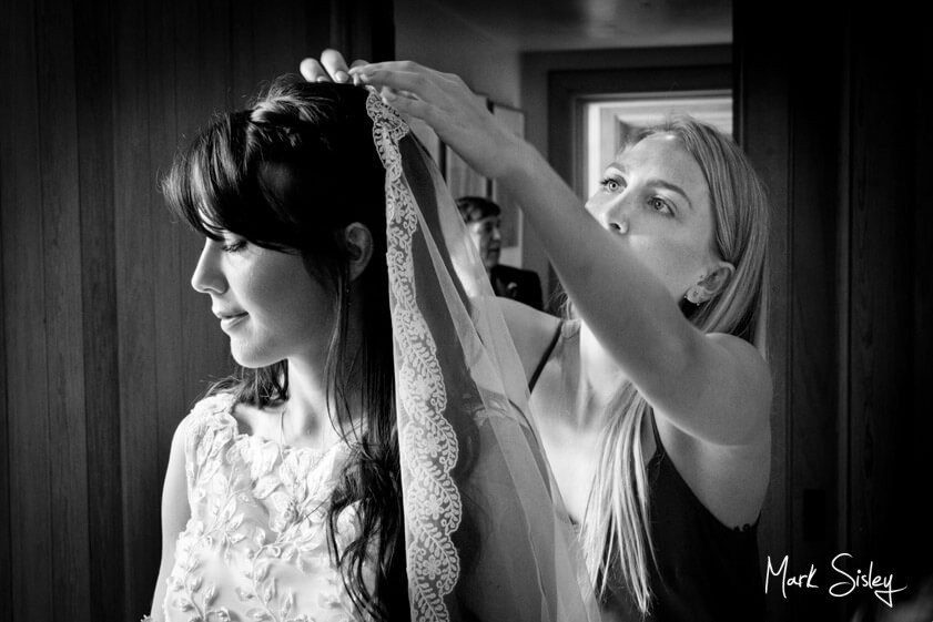 bride getting ready for wedding - Mark Sisley Photography