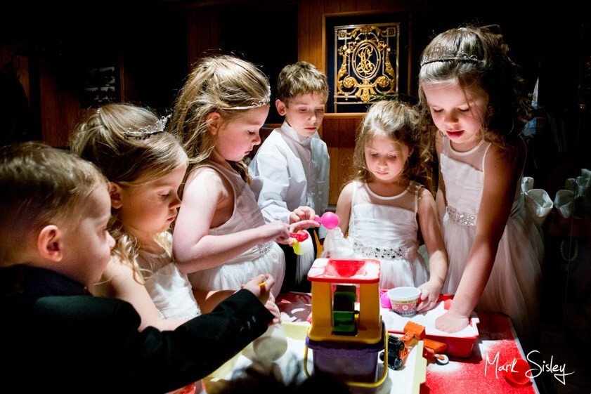 children playing at a wedding - Mark Sisley Photography