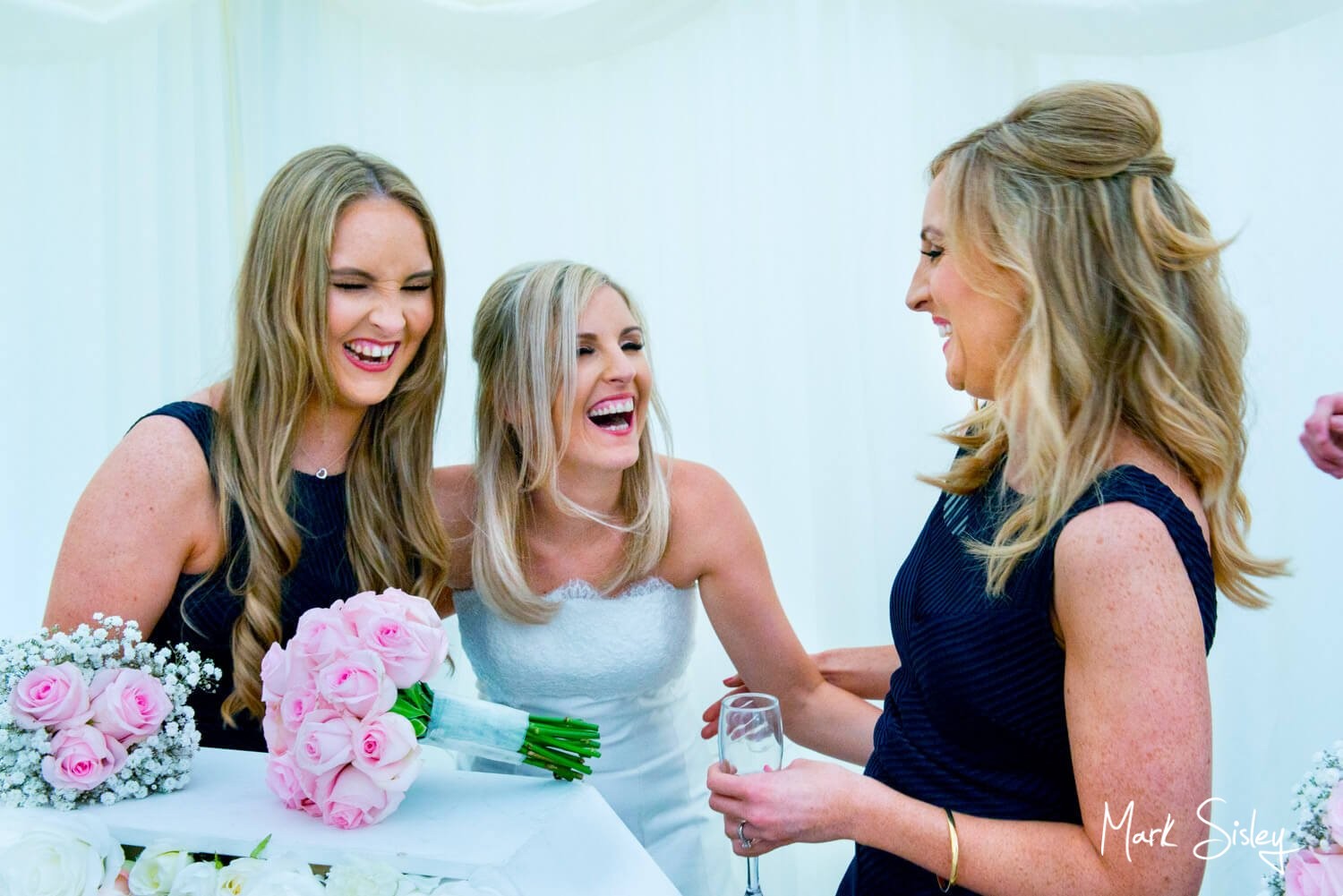 Missenden Abbey on a summer's wedding day in the marquee