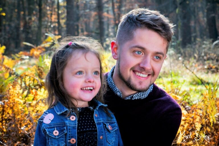 Amersham and Beaconsfield autumn portraits of brother and sister