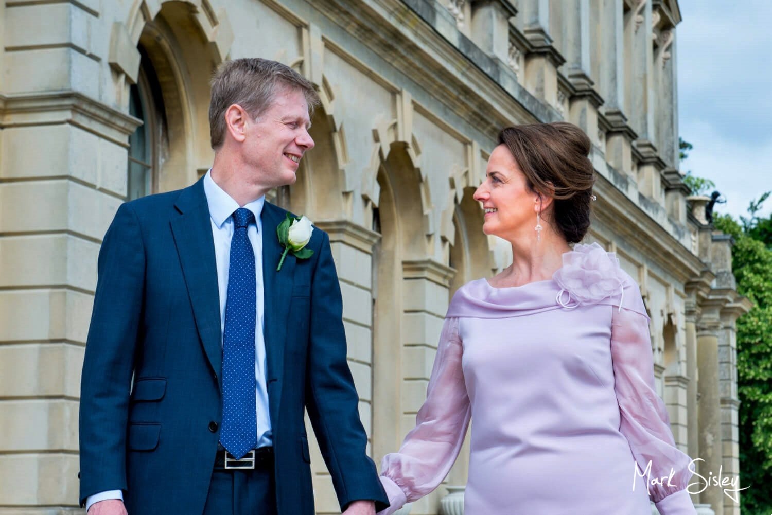 Cliveden House wedding photography outdoors on the rear terrace - blog post