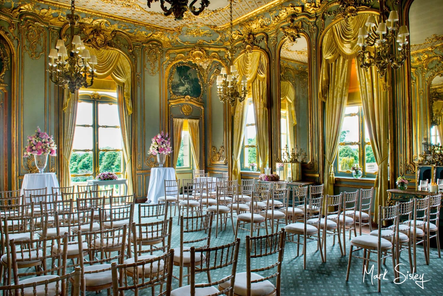 Cliveden House wedding photography interior of The French Dinning Room - blog post