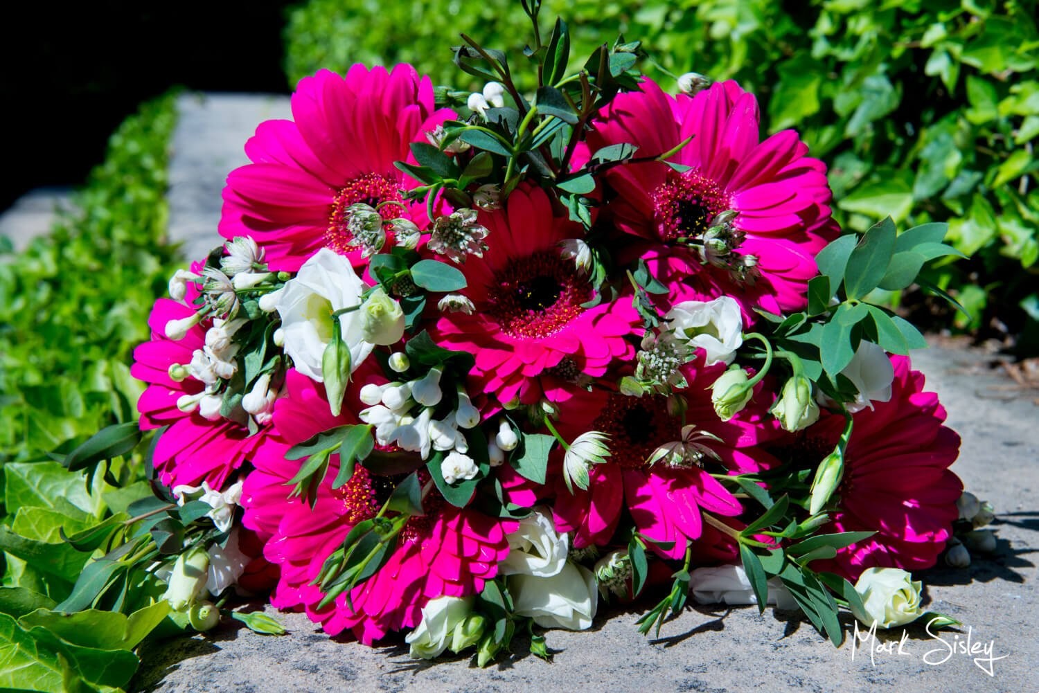 Dairy Waddesdon wedding day bride's bouquet