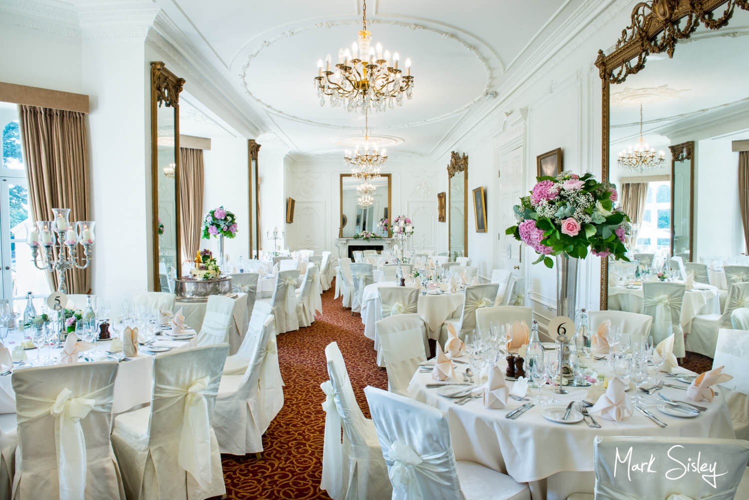 Taplow House summer wedding interior