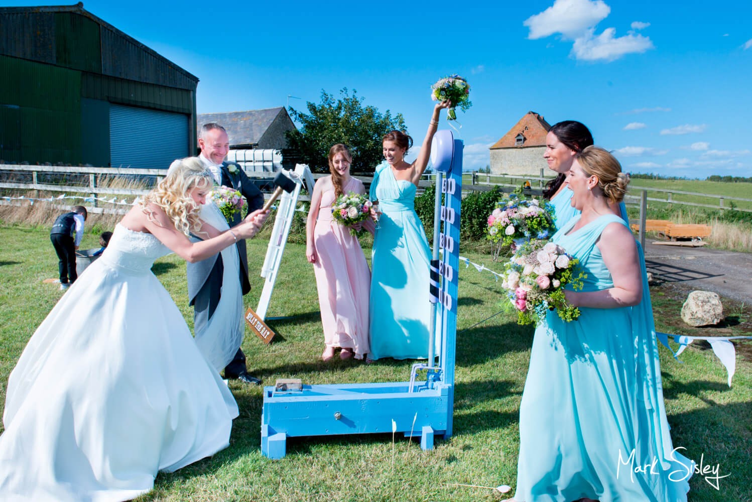 Notley Tythe Barn wedding fun and games