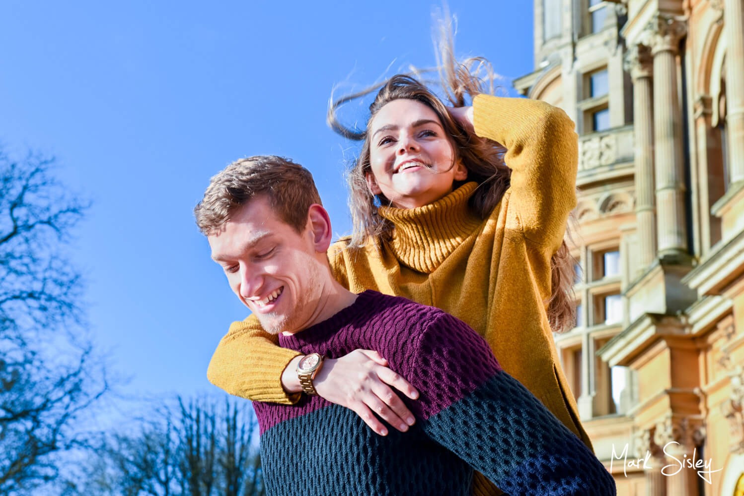Waddesdon Manor portrait photograph of a fun loving couple