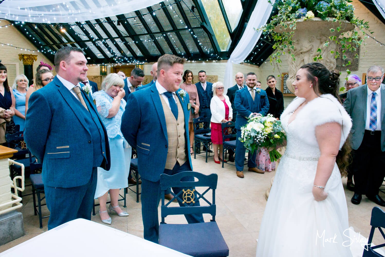 Waddesdon Dairy winter wedding ceremony