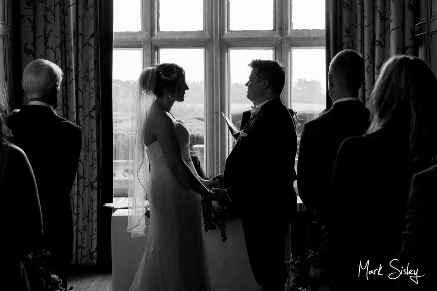 Eynsham Hall winter wedding ceremony