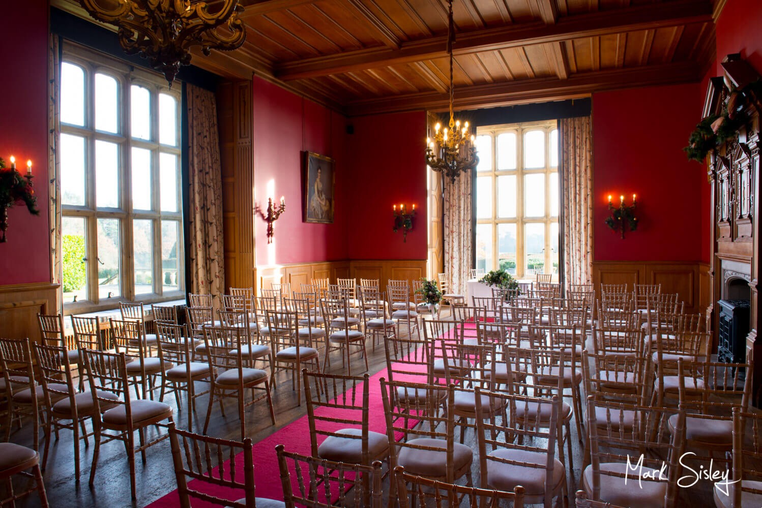 Eynsham Hall winter wedding ceremony