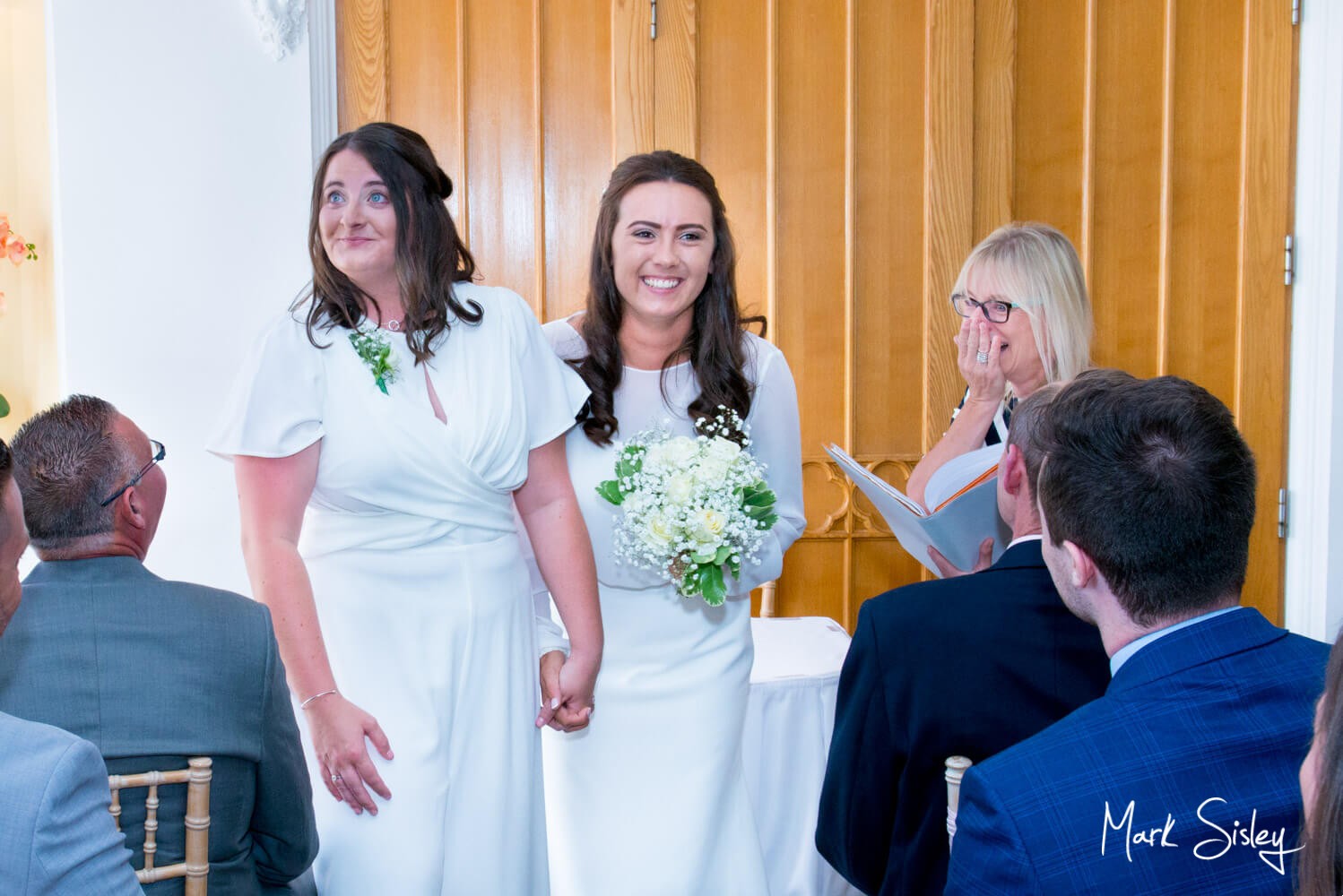 Missednden Abbey wedding photography during civil ceremony