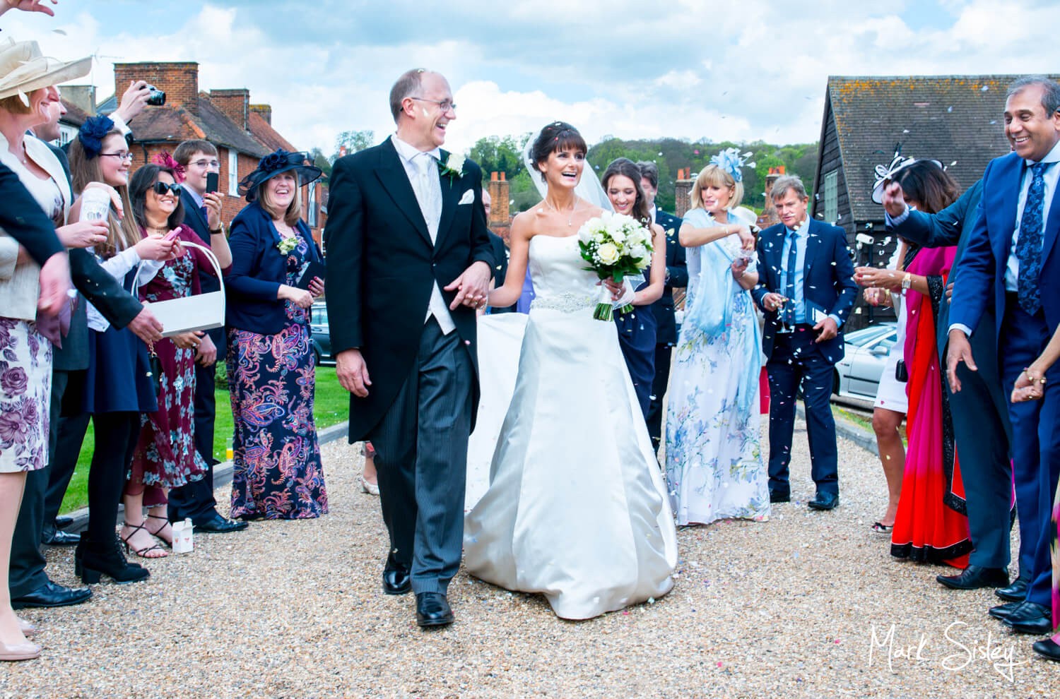 Kings Chapel confetti wedding photographs