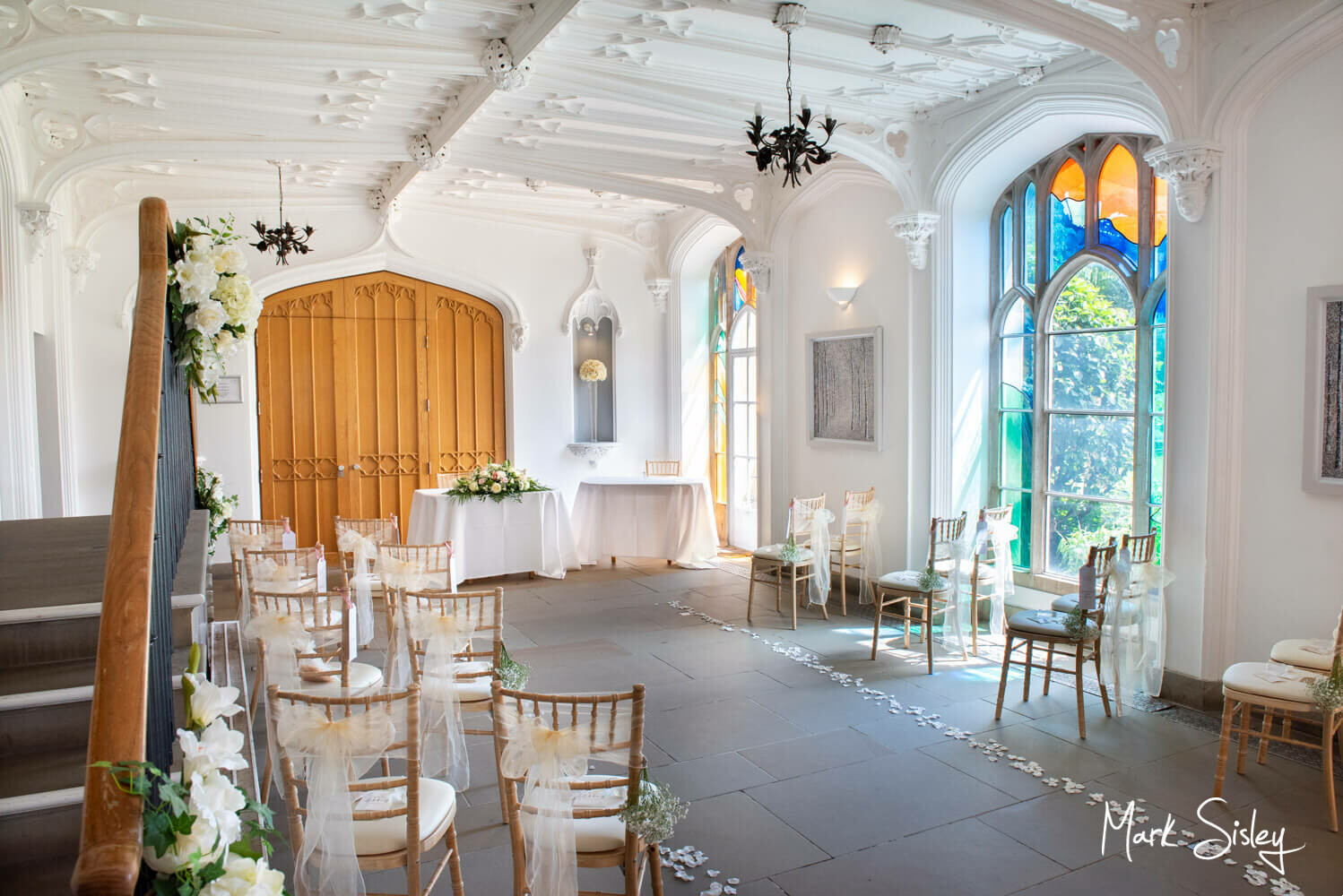 Missenden Abbey lockdown wedding - socially distanced ceremony