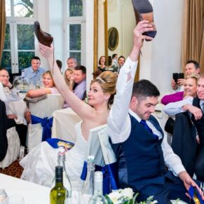 Wedding speeches at Taplow House wedding
