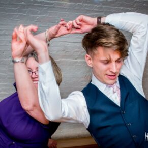 Guests dancing at Taplow House wedding