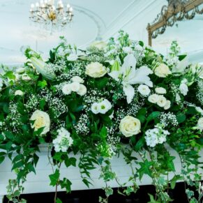 Floral arrangement at Taplow House Hotel wedding