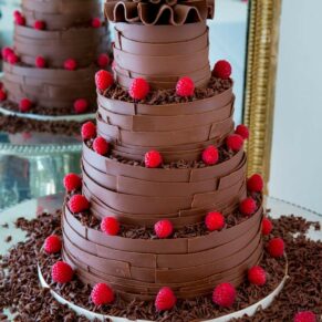 Wedding cake at Taplow House hotel wedding