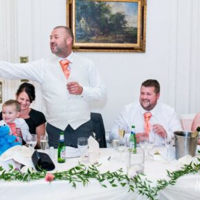 Wedding speeches at Taplow House wedding