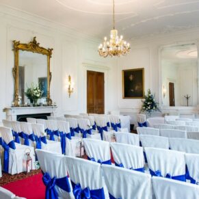 Wedding ceremony at Taplow House Hotel wedding