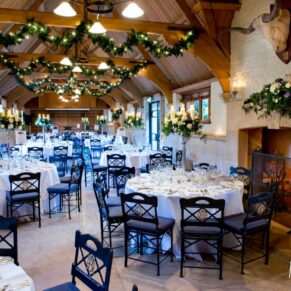 The Dairy Waddesdon Manor prepared for a winter wedding breakfast