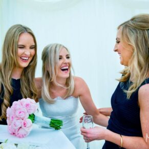 Summer's day reportage shot of the ladies Missenden Abbey