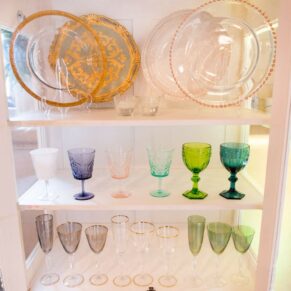 Tableware display at the Waddesdon Wedding Inspiration Day