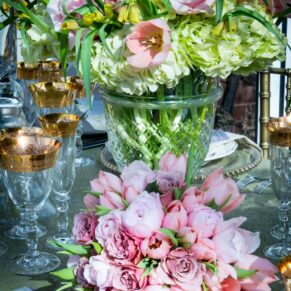 A colourful table display at the Waddesdon Wedding Inspiration Day