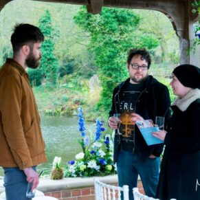 Under the pavilions at the Waddesdon Wedding Inspiration Event