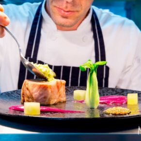 Fine dining food photography preparation - Buckinghamshire