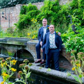 Taplow Court wedding photography by the water feature