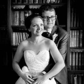 Buckinghamshire black and white wedding photography of the newlyweds