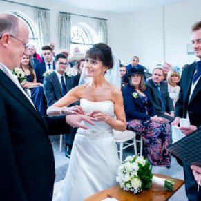 Kings Chapel Amersham wedding photographs of the civil ceremony