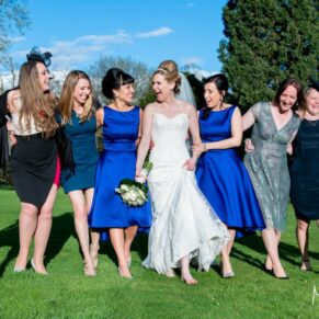 Taplow House Hotel wedding shot of the ladies