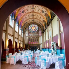 Photography of the stunning chapel interiors at the incredible Beaumont Estate wedding venue in Royal Berkshire    