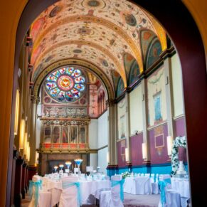 Photography of the stunning interiors inside the chapel at the very special Beaumont Estate wedding venue   