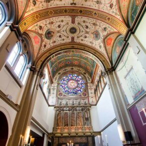 Showcasing the spectacular chapel interiors at the historic Beaumont Estate wedding venue in Windsor