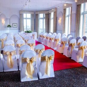 Harte and Garter wedding photography - the ceremony room overlooks Windsor Castle