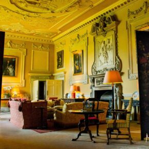 The stunning Great Hall at Hartwell House with its historic interiors is breath taking in every direction  