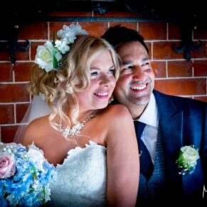 The Dairy, Waddesdon wedding photography portrait of the newlyweds