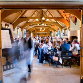 The West Hall captured during the meal at The Dairy with a little bit of blurring used to create the wow effect