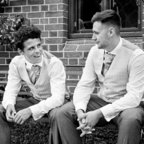 The lads just chilling out during this drinks reception at The Dairy