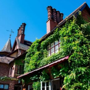 Five Arrows Waddesdon wedding photography of the exterior of this gorgeous building