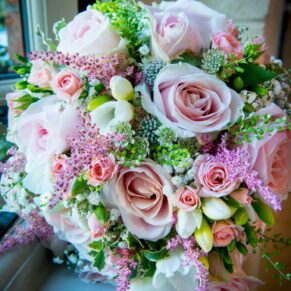 Five Arrows Waddesdon wedding photography - these stunning flowers added a splash of colour