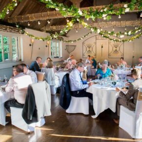Five Arrows Waddesdon wedding photography of the dining room looking truly amazing