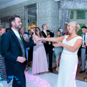 The wonderful wedding first dance, captured at The Grange, Northwood 