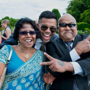 Buckinghamshire Asian Wedding guests who knew how to have fun