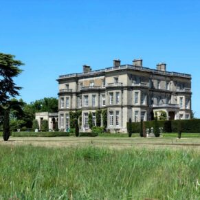 Stunning exteriors under perfect blue skies at this famous Buckinghamshire wedding venue 