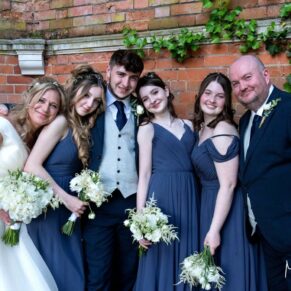 The folly at the Tudor Barn provides the most striking backdrops for small family group poses