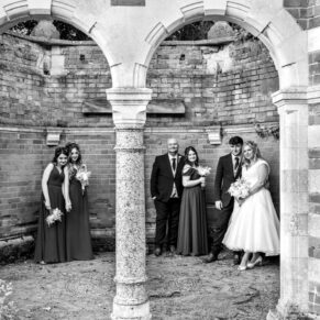 The Tudor Barn folly in the venue's grounds is a fabulous backdrop for photos