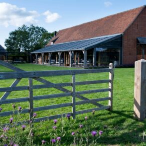 The gardens of Rackleys Barn are beautifully landscaped with fabulous flower borders and lush green lawns for your wedding day